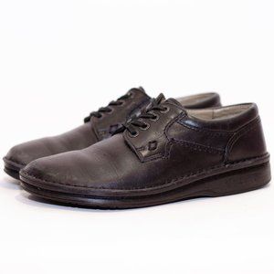 Birkenstock Women's Black Footprint Lace Up Shoes